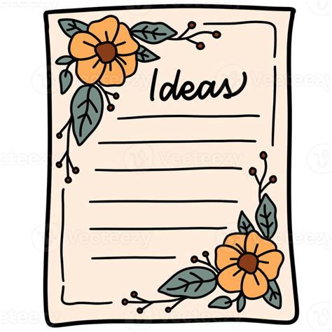 Cute Sticky Note Sticker 32504451 Png