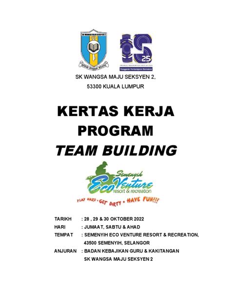 Kertas Kerja Teambuilding 2022 Pdf