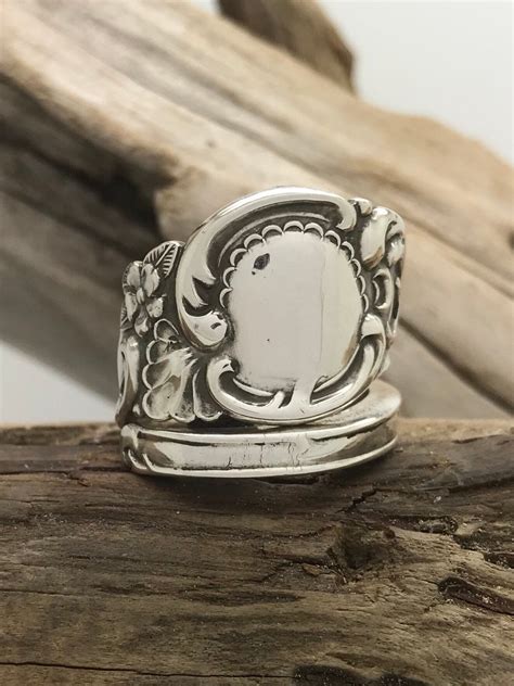 Size 7 Vintage Sterling Silver Spoon Ring