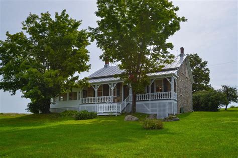 Circa 1832 Historic Stone Farmhouse For Sale W Outbuildings And River