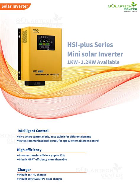 One Solar Hybrid Inverter รุ่น Hsi Plus 12224m40 ขายอุปกรณ์ติดตั้งโซล่าเซลล์ แผงโซล่าเซลล์