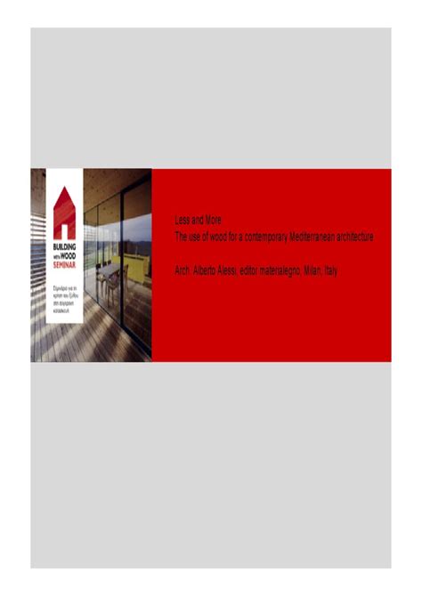Arch. Alberto Alesi, εκδότης Materialegno, Μιλάνο, Ιταλία by C COU - Issuu
