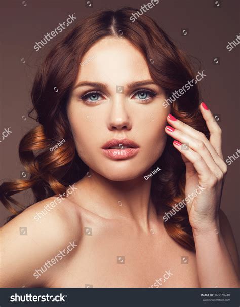 Beautiful Girl Long Wavy Hair Brunette Stock Photo 368828240 Shutterstock