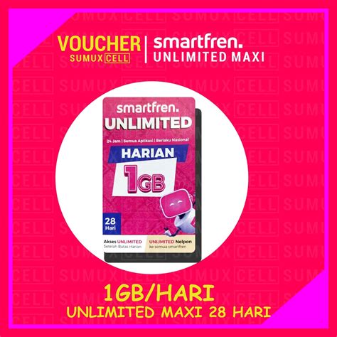 Jual VOUCHER SMARTFREN UNLIMITED Fup 1GB Indonesia Shopee Indonesia