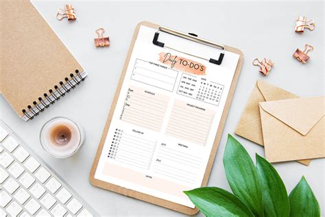 Daily To Do List Printable To Do List Office Organizer Template To Do