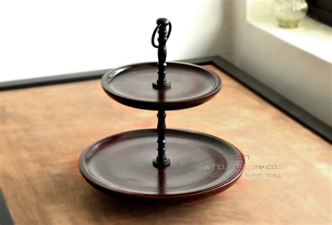 Tier Wooden Cake Stand Inch Dark Brown House Home H H