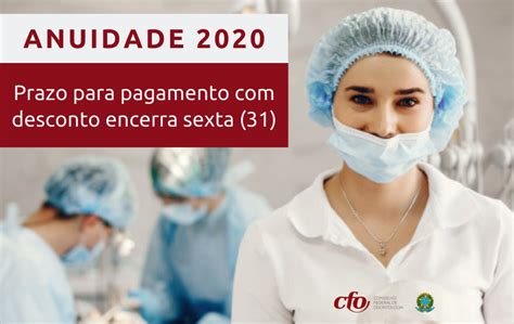 Prazo Para Pagamento Da Anuidade 2020 Com Desconto Em Cota única