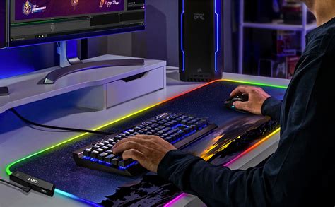 Gim Rgb Gaming Mauspad Xxxl Mousepad Gro X X Mm