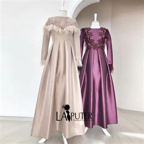 Elegant Islam Muslim Evening Dresses Long Sleeves High Neck A Line Lace