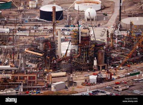 Oil Refineries During Day Time Salt Lake City Us Stock Photo Alamy