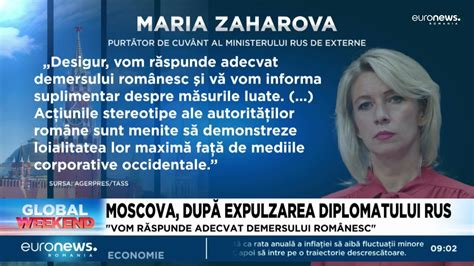 Moscova reacționează după expulzarea diplomatului rus din România YouTube