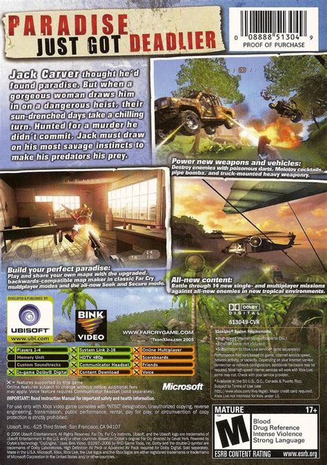 Far Cry Instincts Evolution Boxarts For Microsoft Xbox The Video