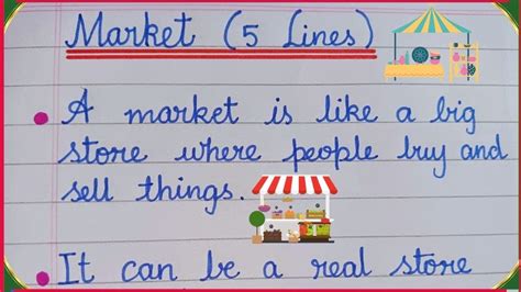 Lines Short Essay On Market Few Lines Essay On Market In English