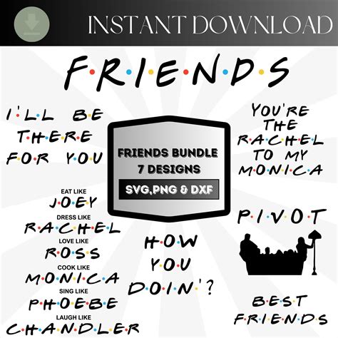 Friends Bundle Svg Friends Logo Friends Bundle Clipart Friends