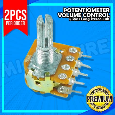 Pcs Volume Control Pin Stereo K Potentiometer Lazada Ph