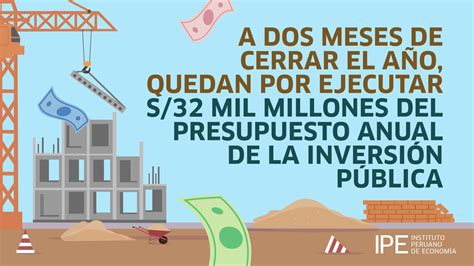 Avance De La Inversión Pública Solo Llega Al 51 A Octubre