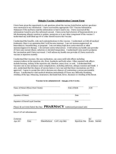 Vaccine Consent Form 2 Free Templates In Pdf Word Excel Download