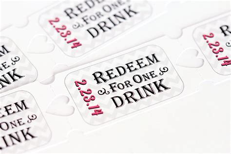 Personalized Drink Tickets Wedding Drink Tickets Party Drink - Etsy