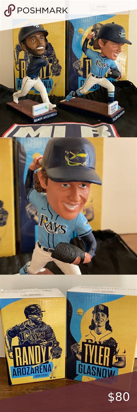 Tampa Bay Rays Baseball Bobblehead Randy Arozarena Tyler Glasnow NEW