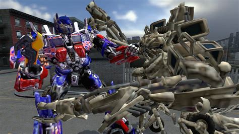 Optimus Vs Bonecrusher Round 2 By Lackadaisyterrorcon On Deviantart