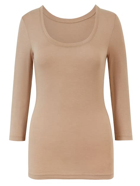 Marks And Spencer M Nutmeg No Show Heatgen Thermal Sleeve Top