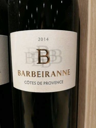 Château Barbeiranne Côtes de Provence Rouge Vivino Canada