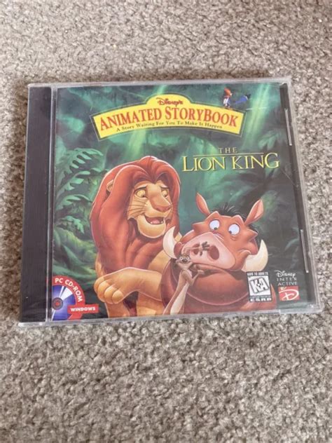 THE LION KING Disney Animated Story Book Pc Cd Ron NEW SEALED EUR 4