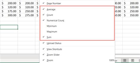 How To Copy Values From The Status Bar In Microsoft Excel