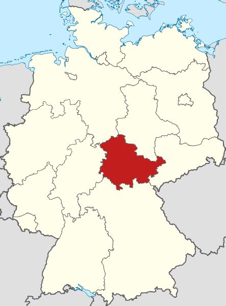 Filelocator Map Thuringia In Germanysvg