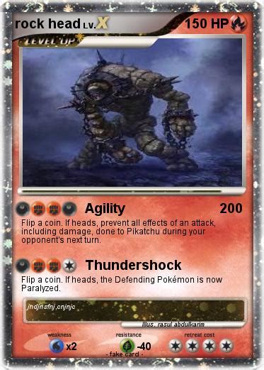 Pokémon rock head 9 9 - Agility - My Pokemon Card