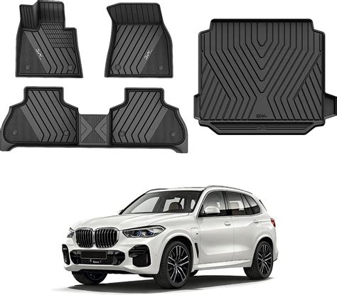 3w Floor Mats And Cargo Liner For Bmw X5 2019 2024 Tpe All Weather