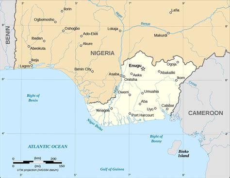 Biafra Independent State Map • Mapsof.net