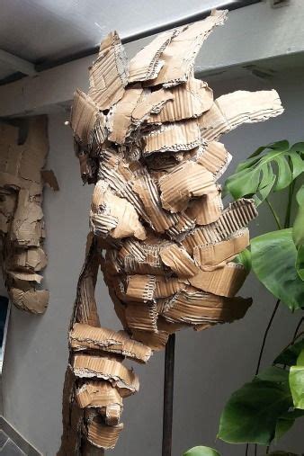 05 Amazing Cardboard Arts Cardboard Art Cardboard Sculpture Trash Art