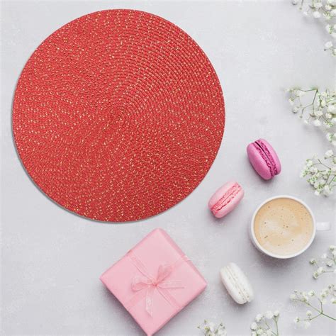 Outlou Baking And Woven Spiral Table Placemats Inches Round Set Of