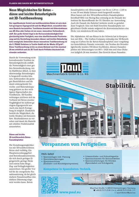 Beton Und Stahlbetonbau Free Sample Copy By Ernst Sohn Issuu