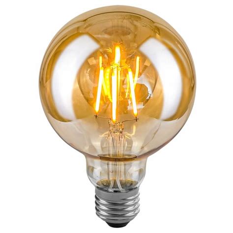 Żarówka Led Filament E27 G95 2w Ciepła Amber Globe E27 G95 2w Amb Ww