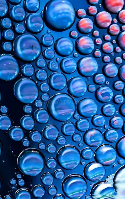 A Blue Pot With Many Bubbles On It Stock Illustration Illustration Of