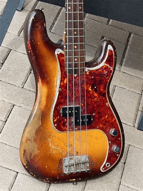 Fender Precision Bass 1959 Sunburst Finish Bass For Sale Guitarbroker