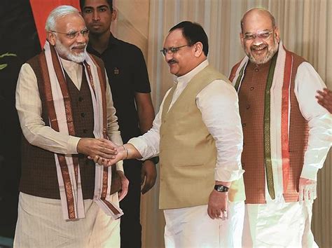 J P Nadda Takes Over From Amit Shah As Bjp President Elected Unopposed