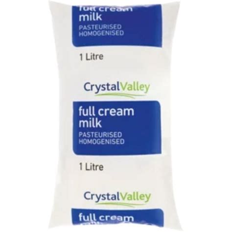 Crystal Valley Fresh Full Cream Milk Sachet L Offer At Shoprite