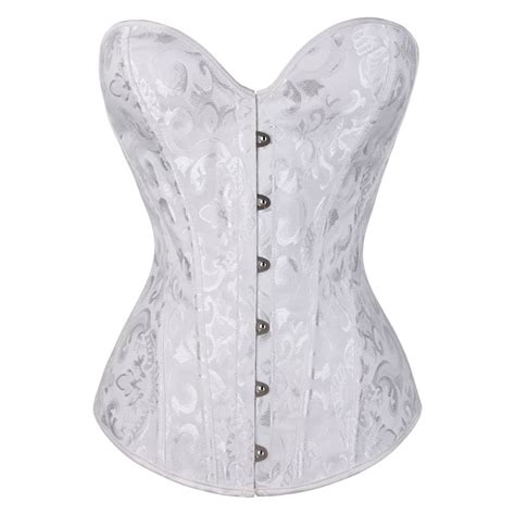 Lhked Womens Sexy Vintage Gothic Party Floral Lace Up Slim Corset