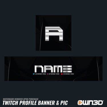 Darkmode Twitch Profile Banner Own D Banner Twitch Profile