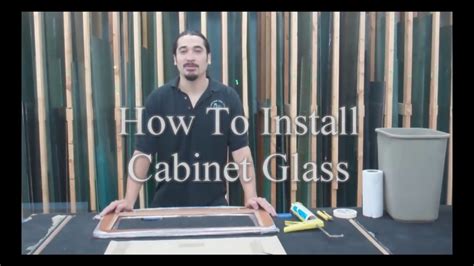 How To Install Cabinet Glass YouTube