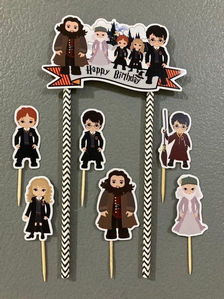 Jual Cake Topper Happy Birthday Harry Potter Hiasan Tusukan Kue Ulang