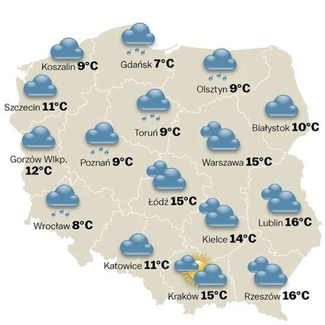 Pogoda Na Dzi Poniedzia Ek Kwietnia R B D Burze I