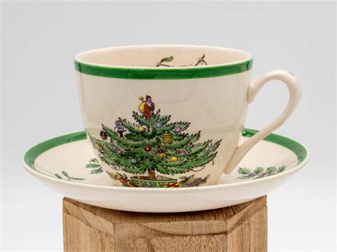 Spode Christmas Tree Tea Cup With Saucer S3324 Etsy