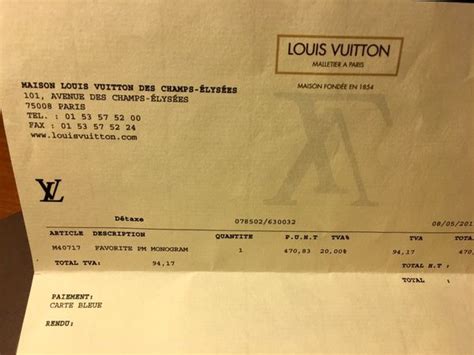 Genuine Louis Vuitton Receipt Meaning Paul Smith