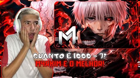 Quanto Mil Menos Sete Arrepiei Tudo Maluco Reagindo A Kaneki