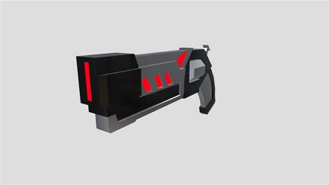 Futuristic Revolver Download Free 3d Model By Katortkator 0d2b807