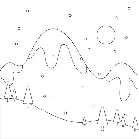Free Winter Solstice Drawing Vector Template To Edit Online